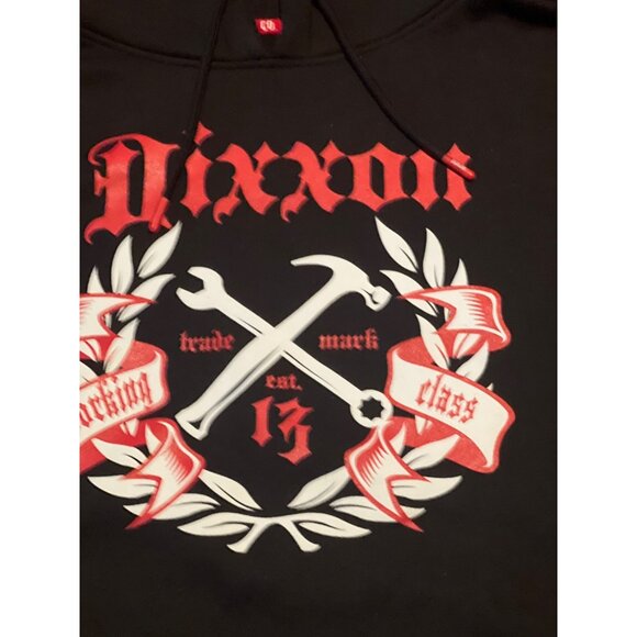 Dixxon Ground Up Customs Mens Black Hoodie 2X Cotton/Poly Blend Graphic Print - Picture 2 of 7